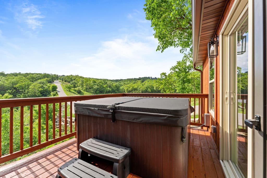 Private hot tub with a view!