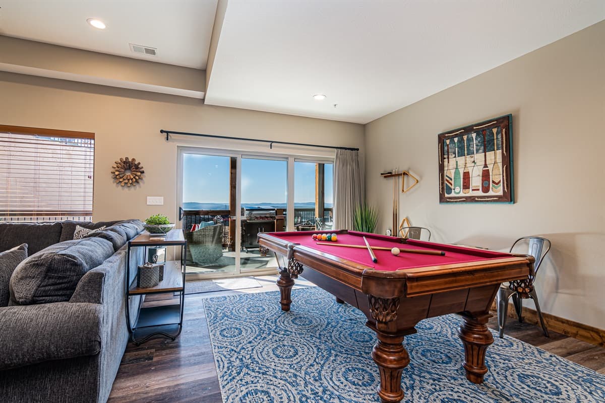 Play a game of pool while enjoying these phenomenal views!
