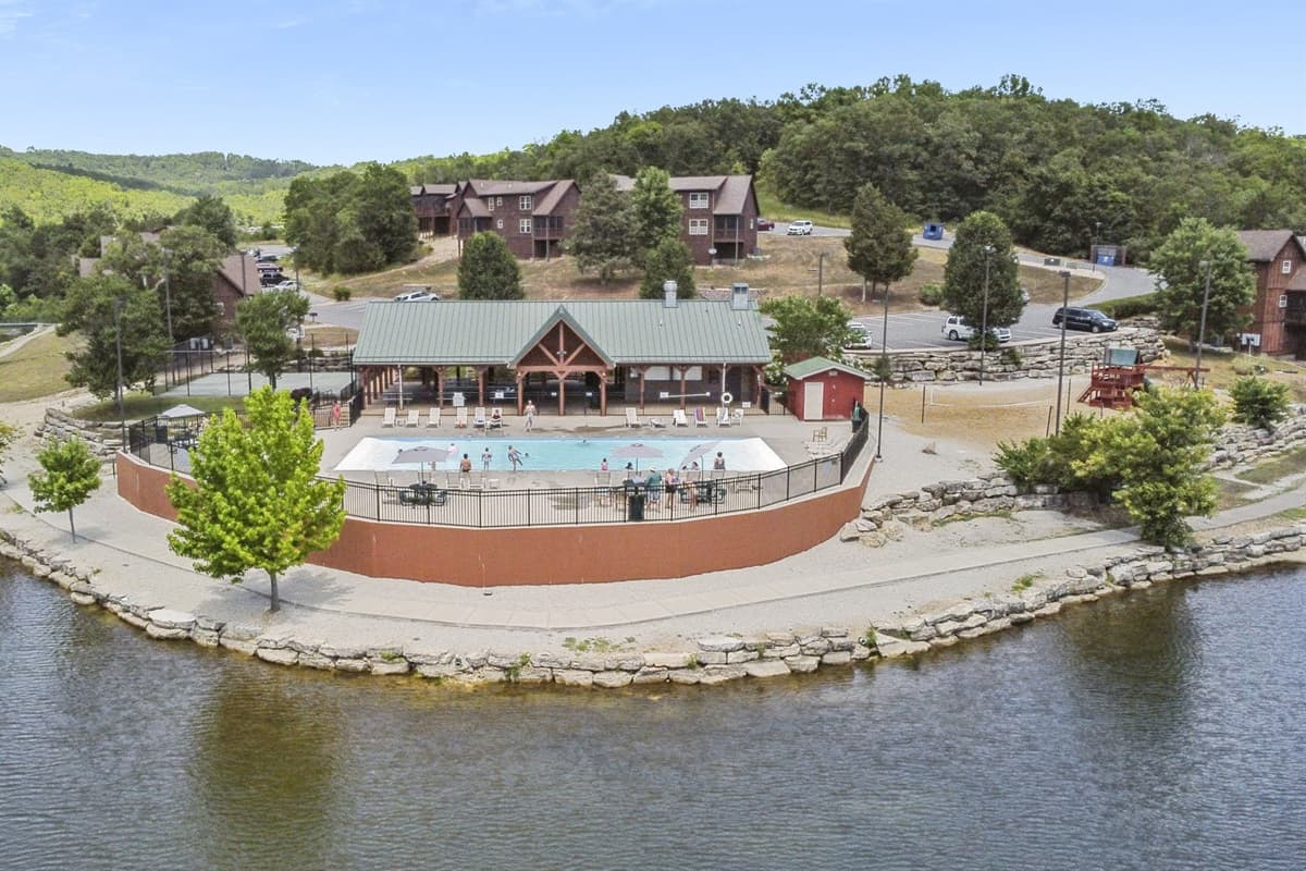 Another community pool by the small lake!
