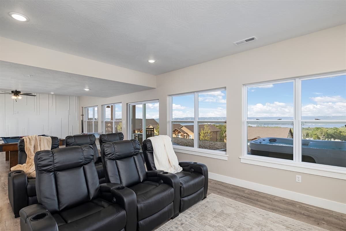 Sit back and watch your favorite movie on the big screen!