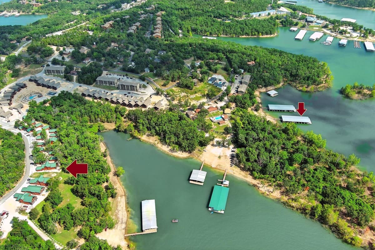 Your lodge and boat slip that is included with your house!