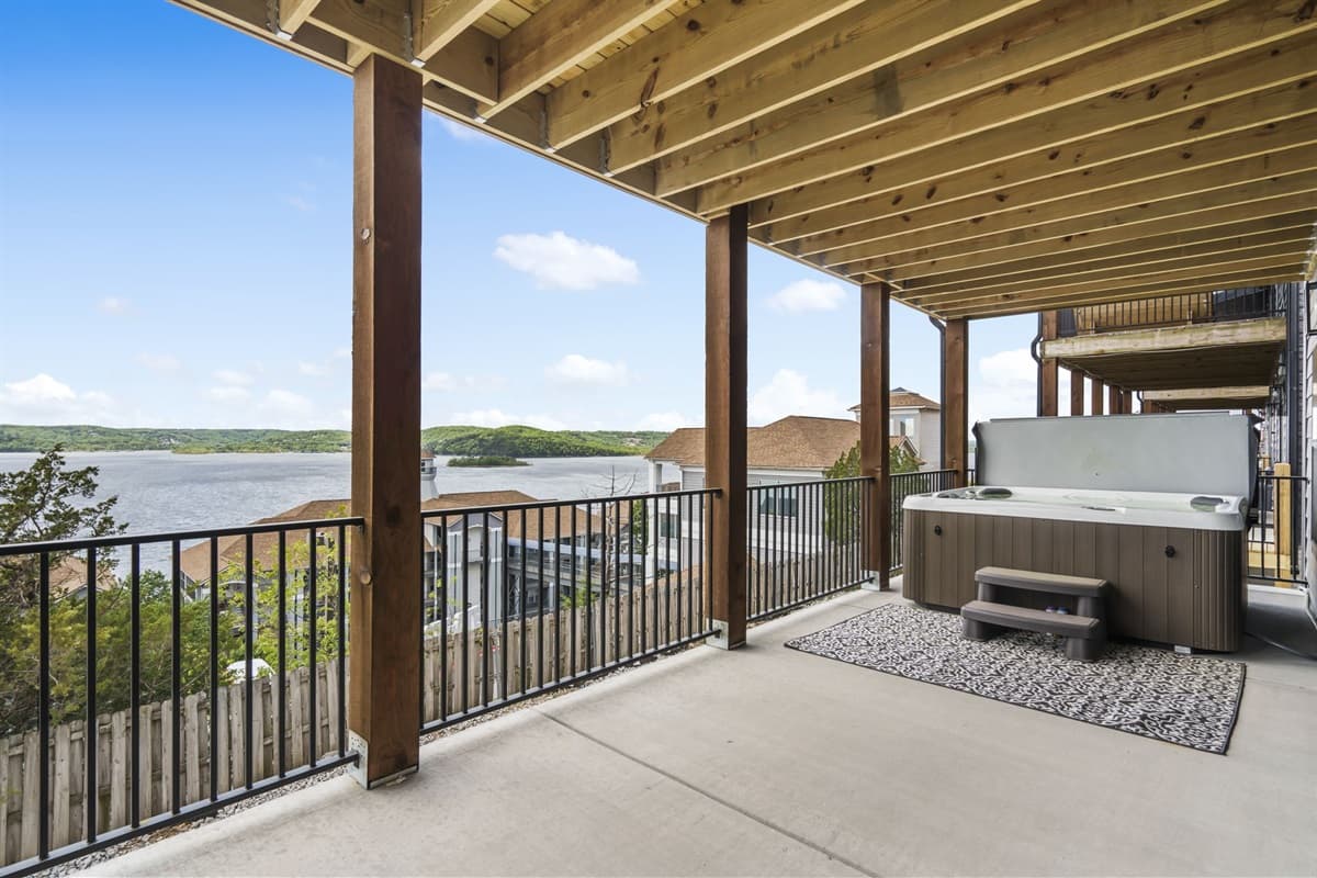 Enjoy the views in your private hot tub!