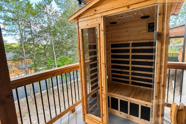 Outdoor sauna!