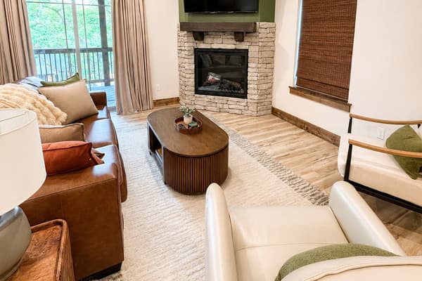 Relax in the living room with a pull out sofa sleeper!