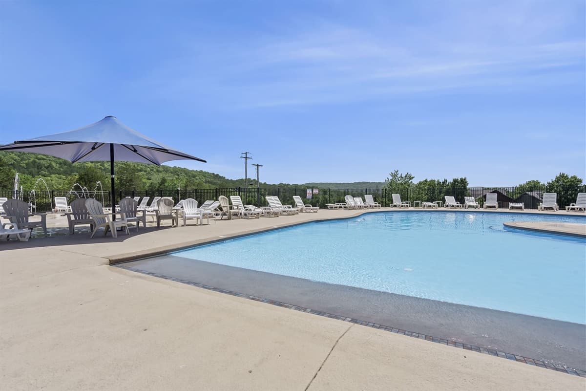 Plenty of room to enjoy the pool and splash pad