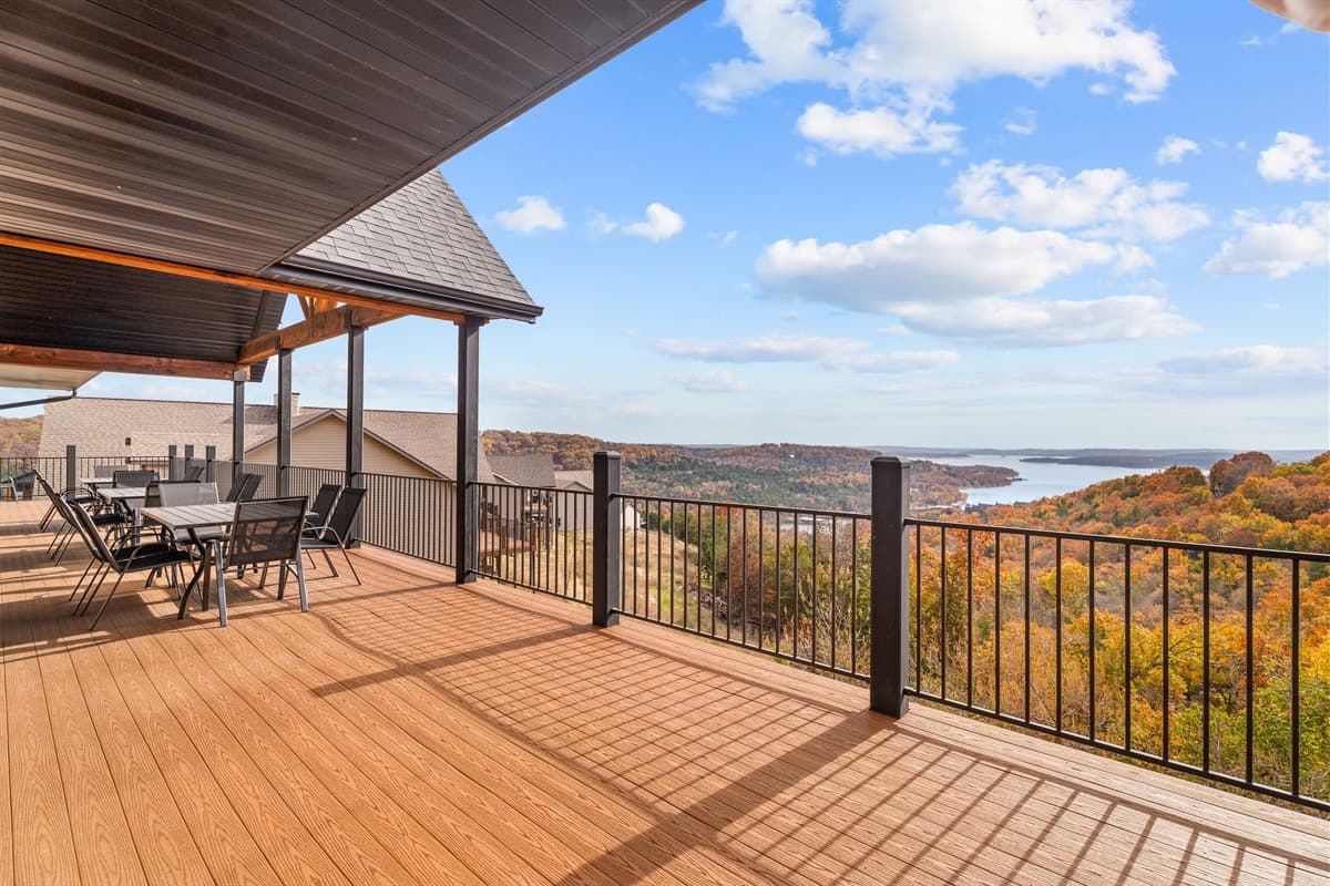 Relax on the back deck and enjoy the view!