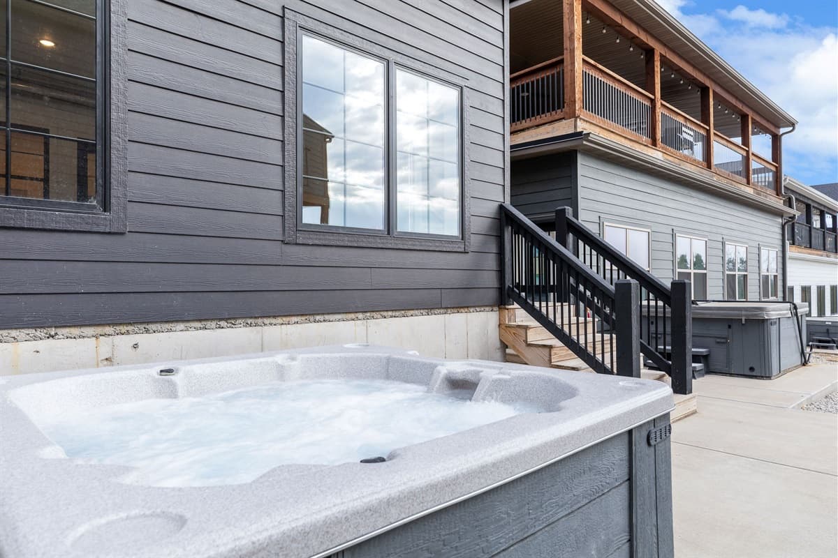 Private hot tub outside the pool!