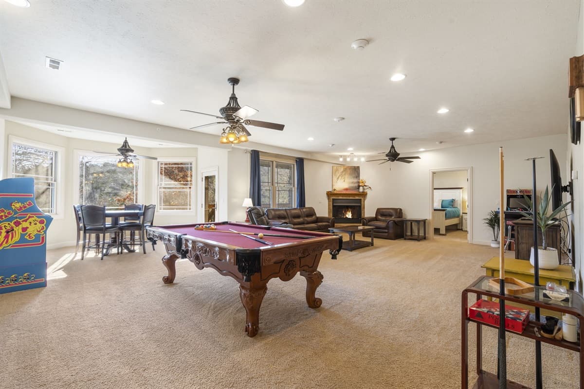 Lower level game room/Living area