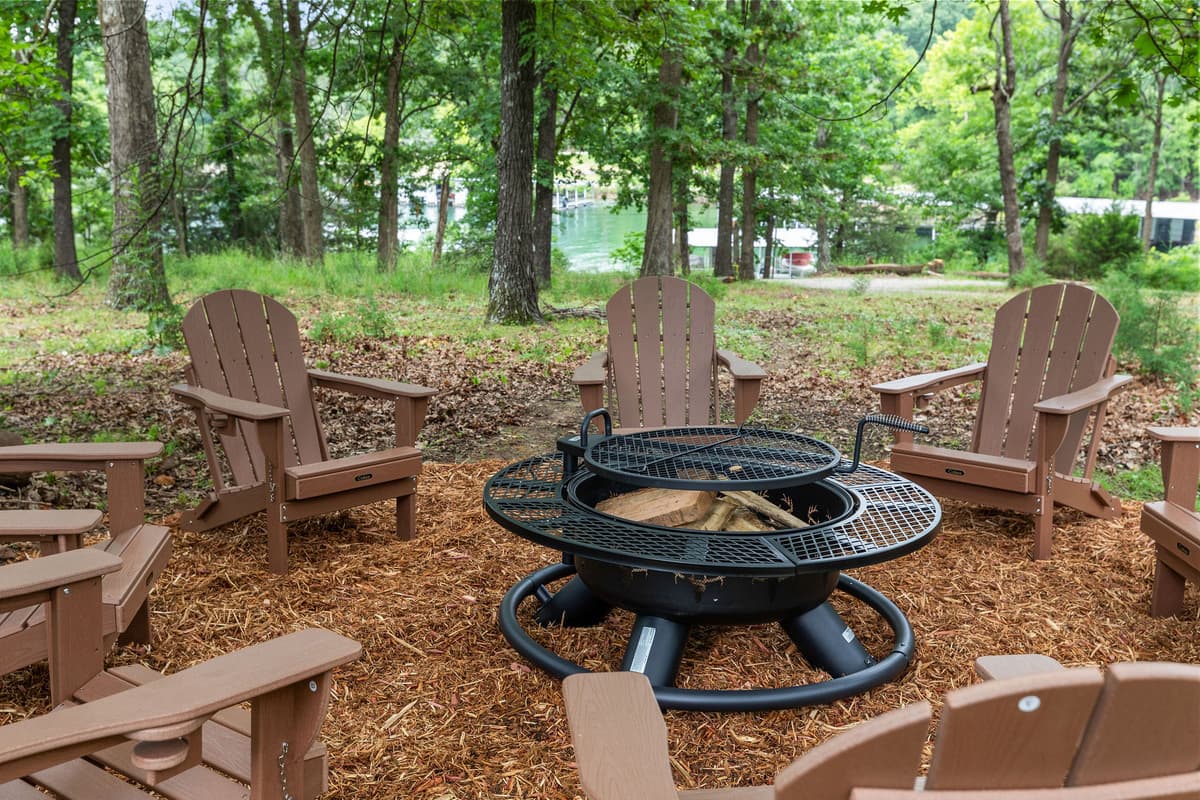 Firepit shared w/ 1 bedroom beside the home