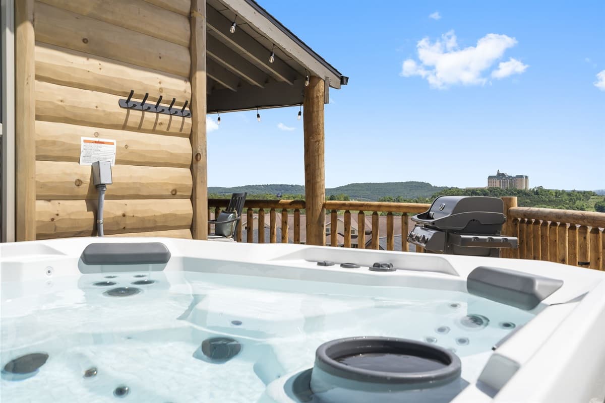Private hot tub with a view!
