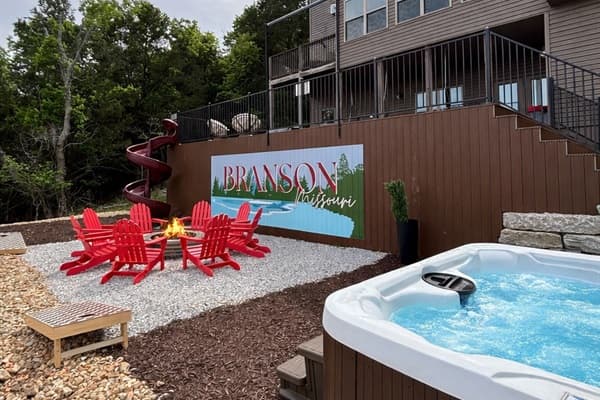 Brand new updates! Hot tub, firepit, slide, and more!