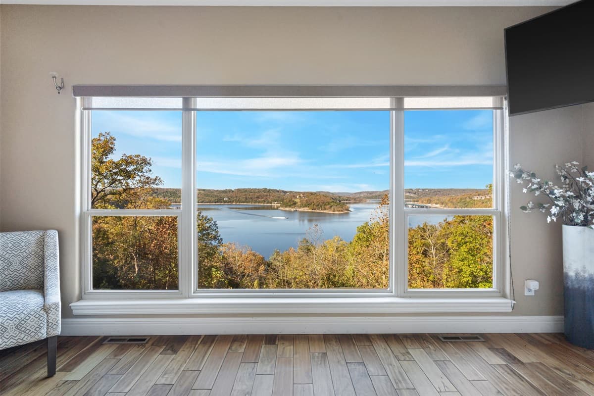 Best view in the house from the master bedroom on the main level