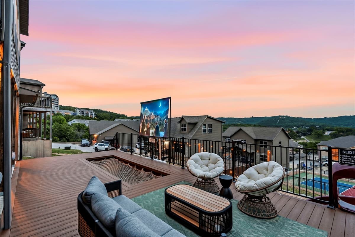Sit back and relax with an outdoor movie!