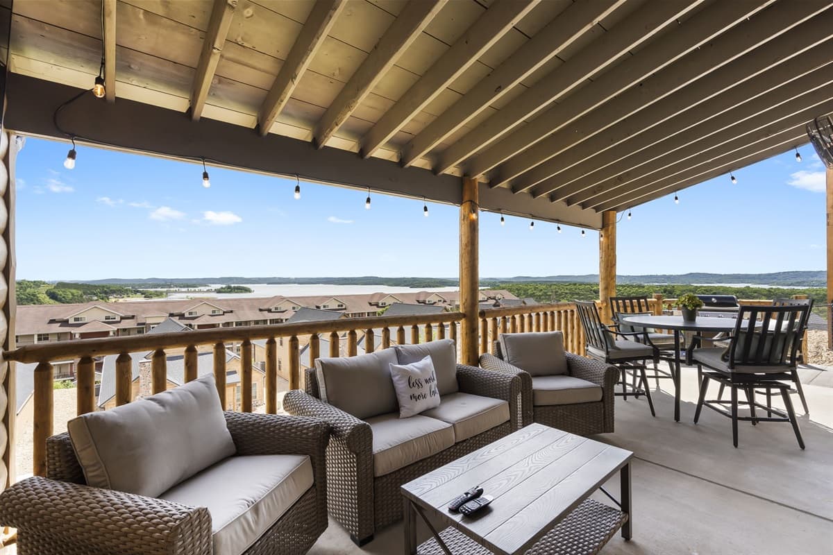 Gorgeous Table Rock Lake view from the back patio