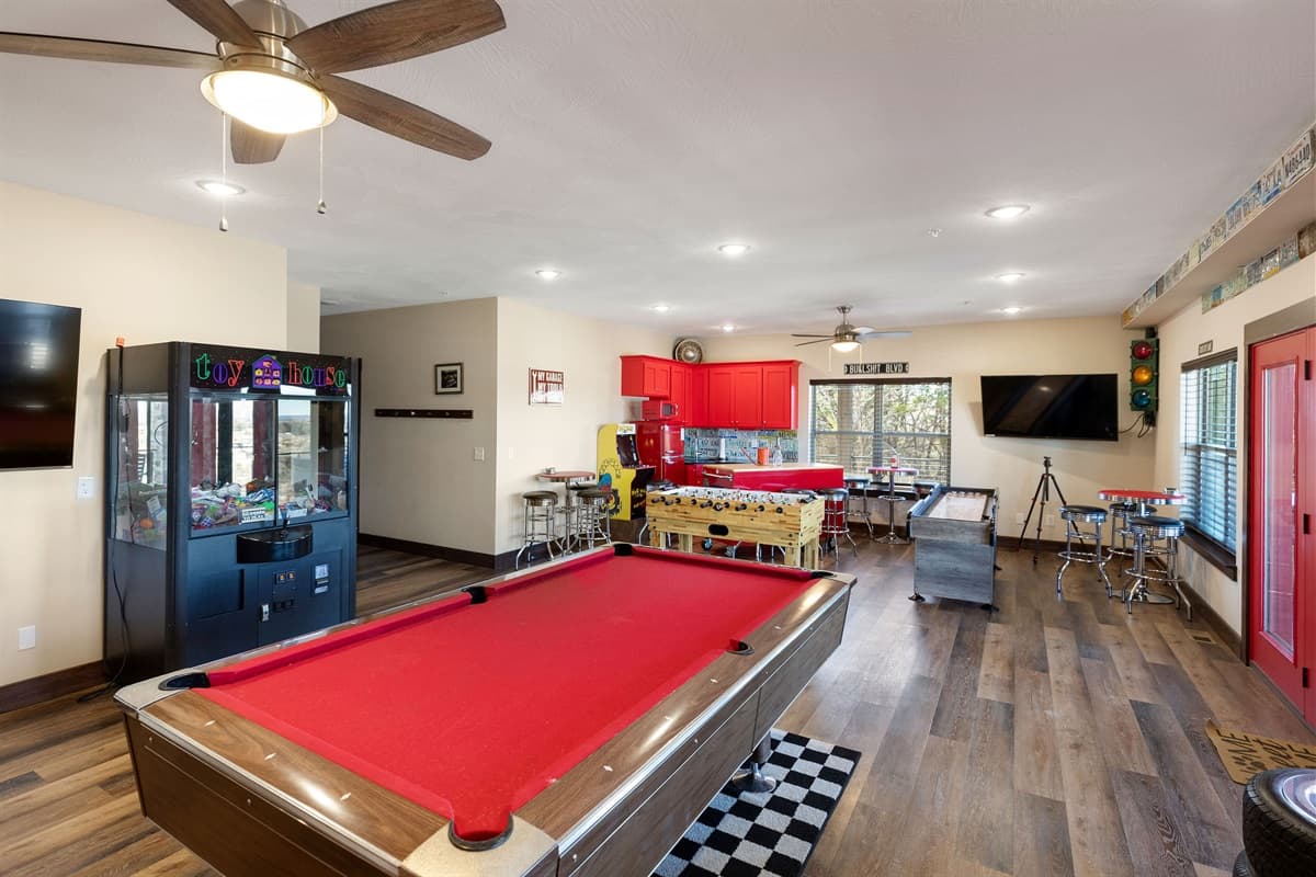 Relax at the game room downstairs!