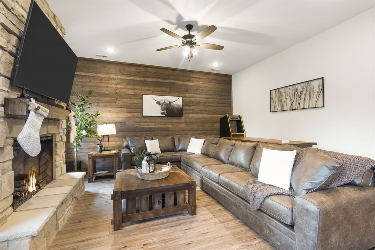 Lower level living room