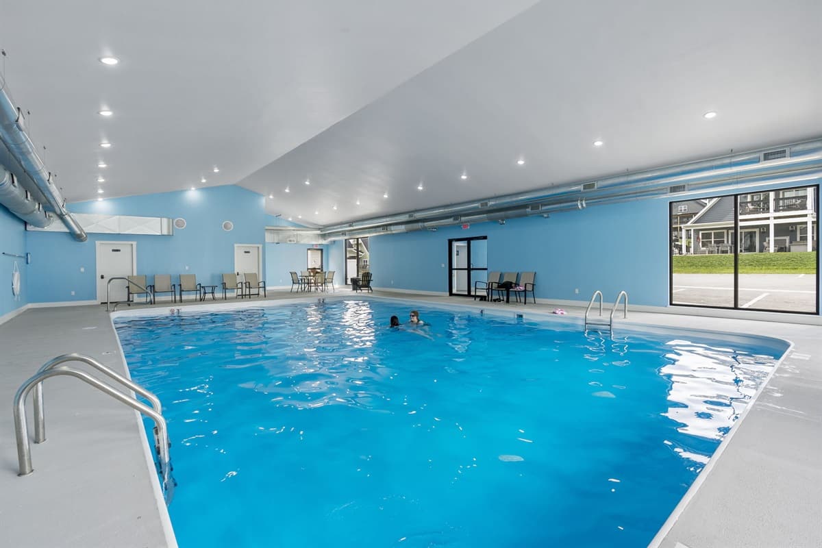 Community indoor pool open year around!