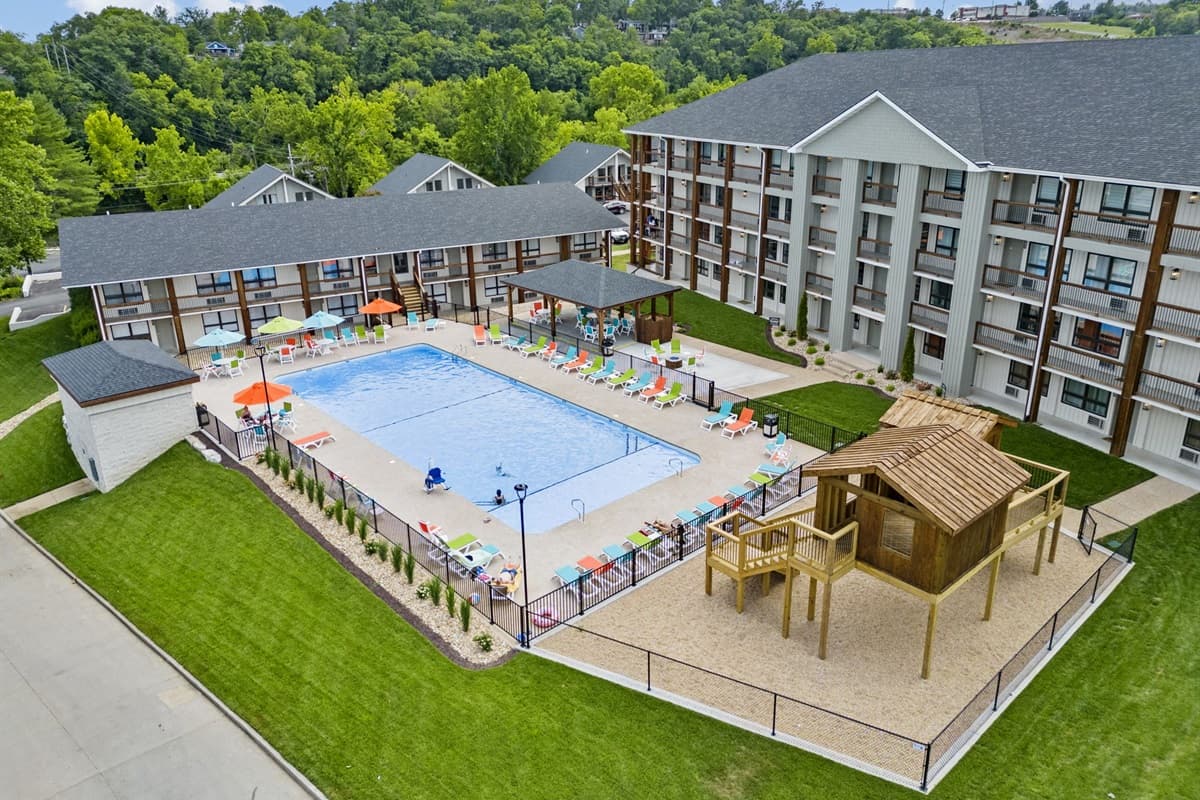 Outdoor community pool