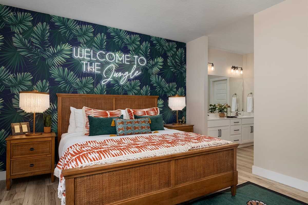 All unique bedrooms!