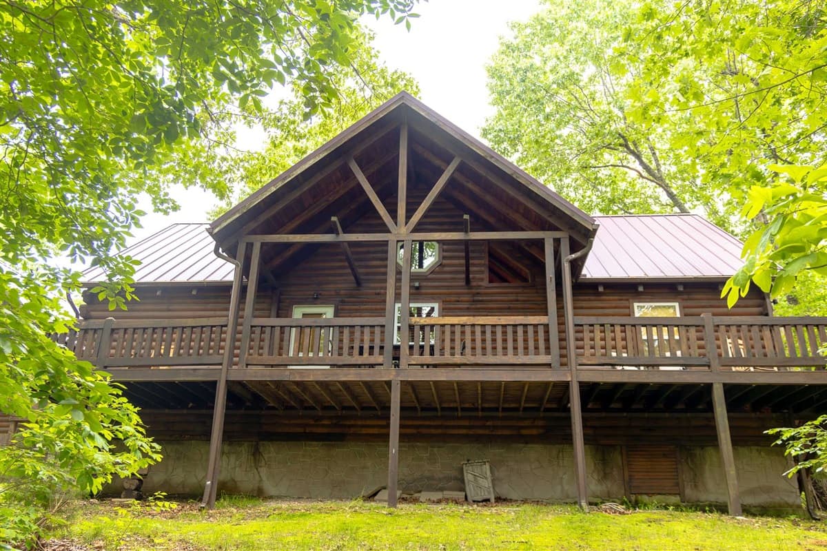 Take in the scenery from the back porch!