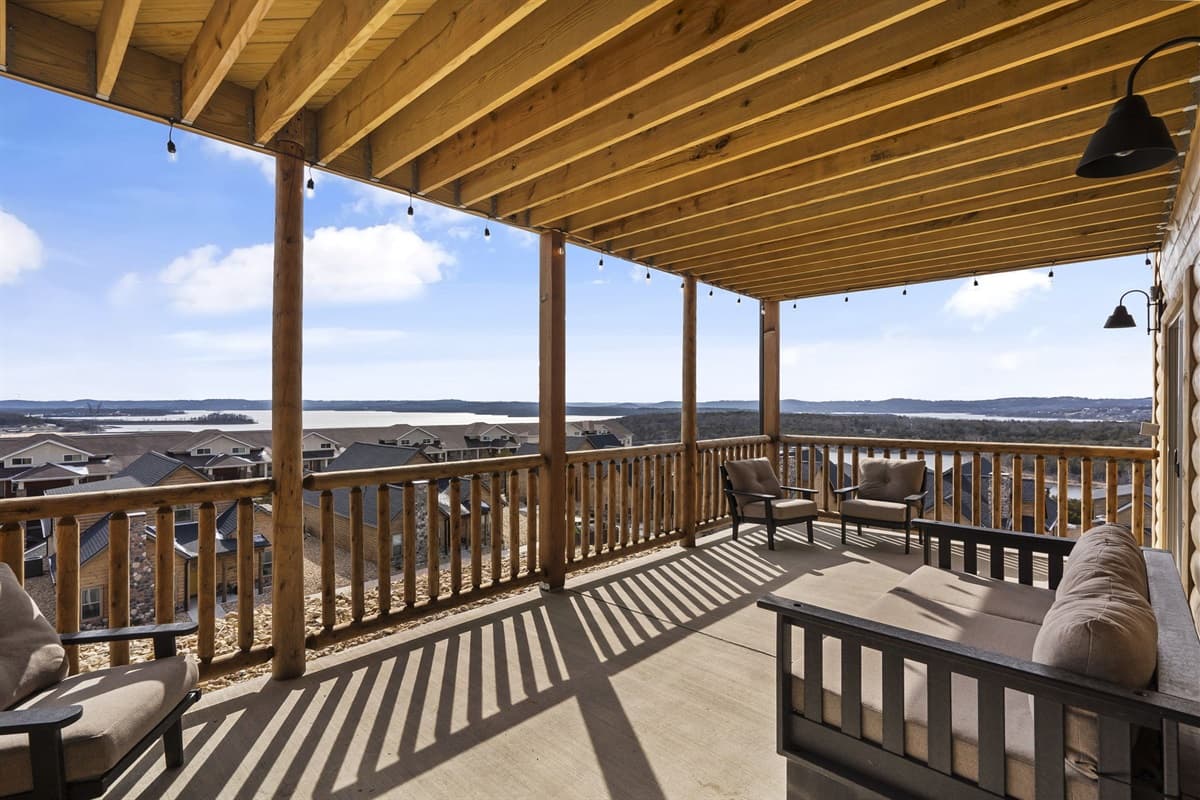 Stunning views from the upper level back deck!