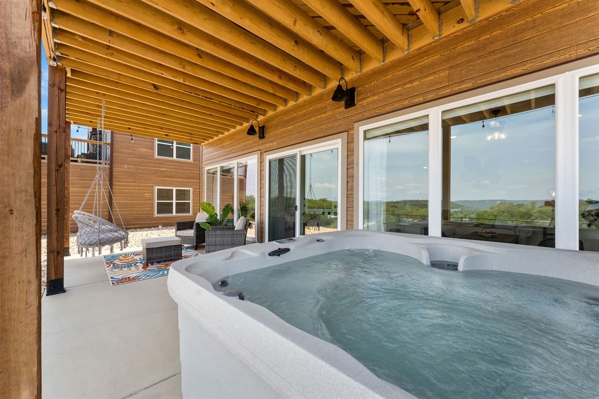 Soak in the hot tub after a long day!